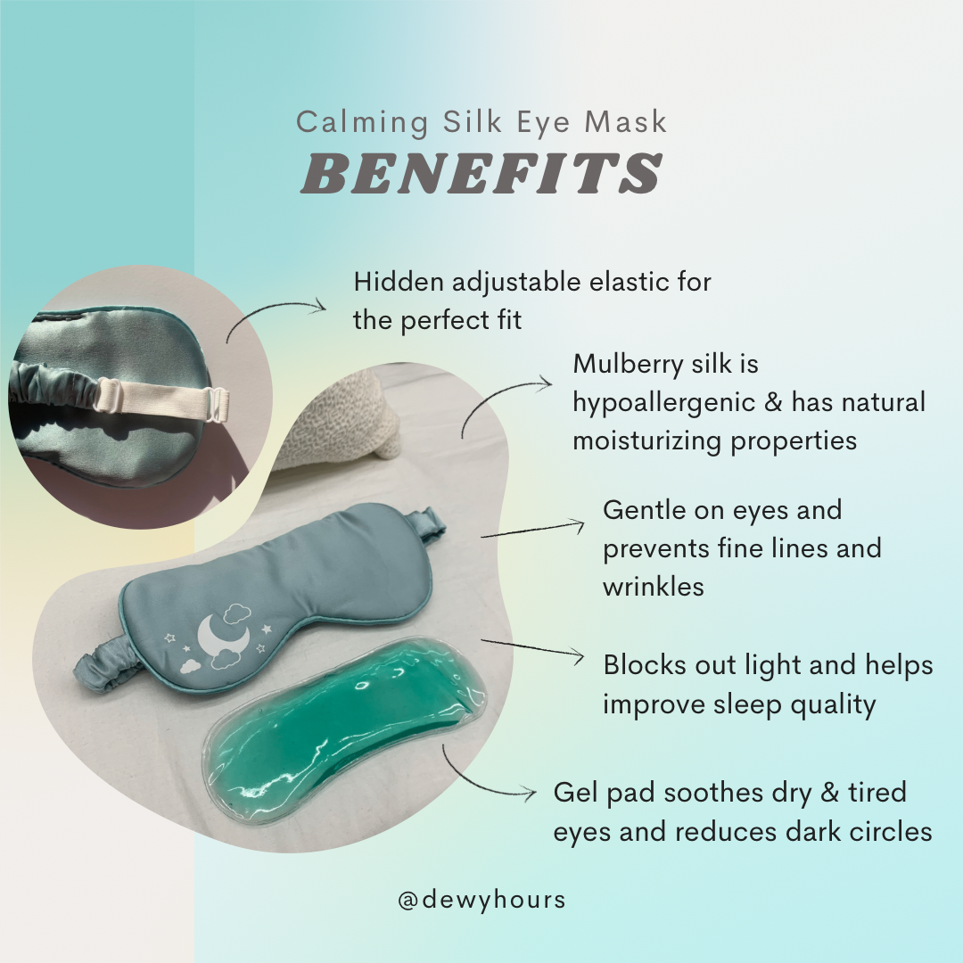 Calming Silk Eye Mask With Removable Gel Pad