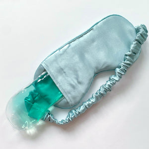 
            
                Load image into Gallery viewer, Calming Silk Eye Mask With Removable Gel Pad - Dewy Hours
            
        